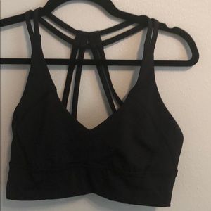 Lululemon longline sports bra, black size 10